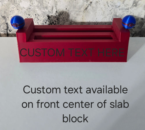 Custom Text or design on base of Slab Pad