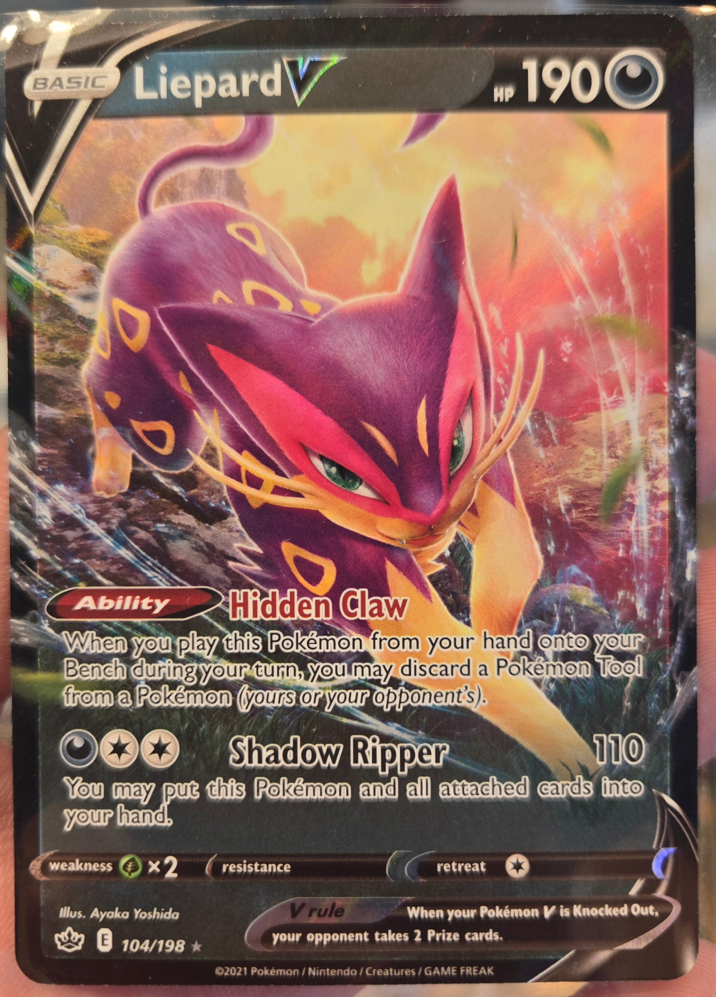 3 Card Lot; Ninjask - Liepard V - Hydrapple ex